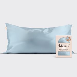 ⭐ Top Rated | Satin Pillowcase in Haze Blue - King - Premium Quality