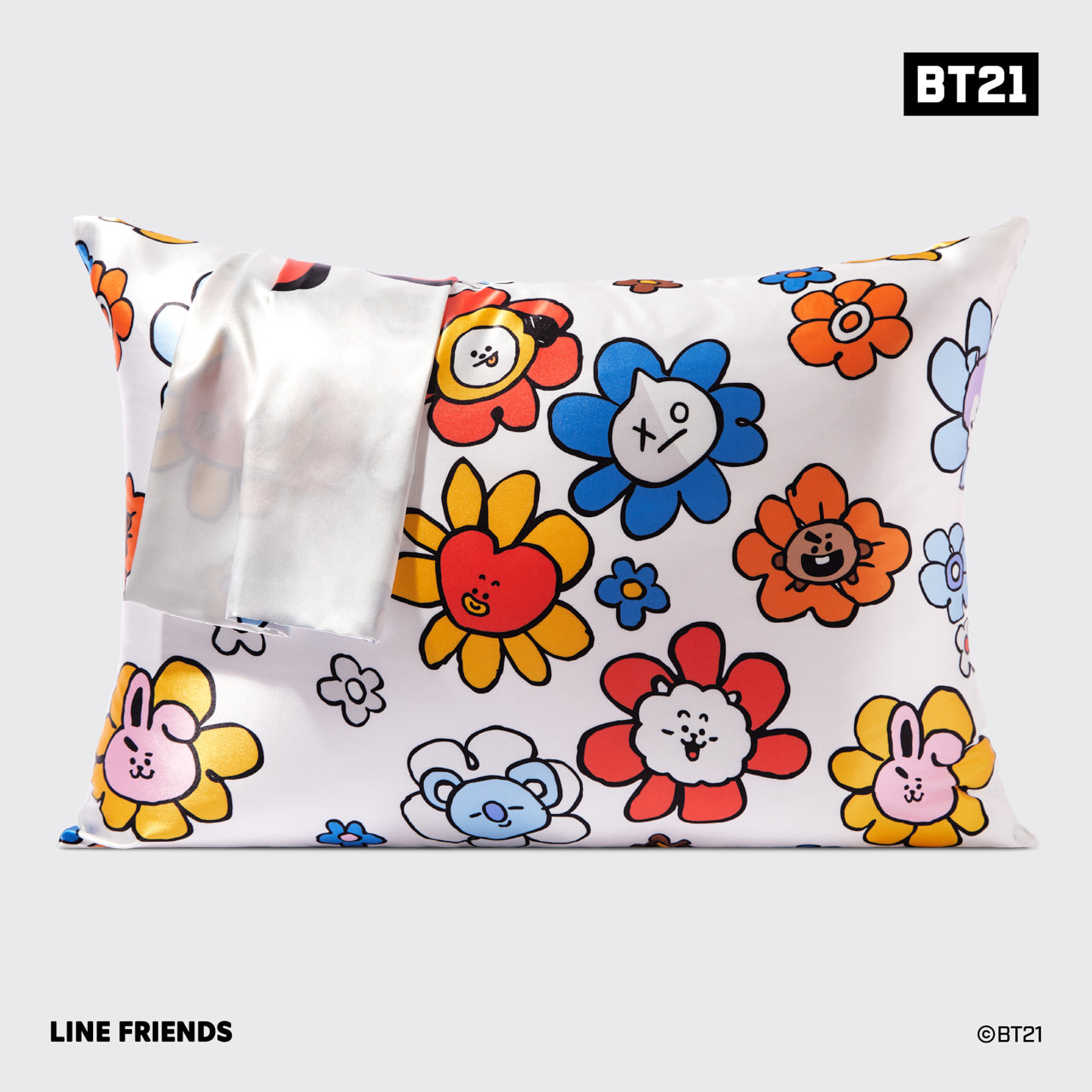 💎 Premium | Kitsch x BT21 Satin Pillowcase in RJ - Fast Delivery - Image 2