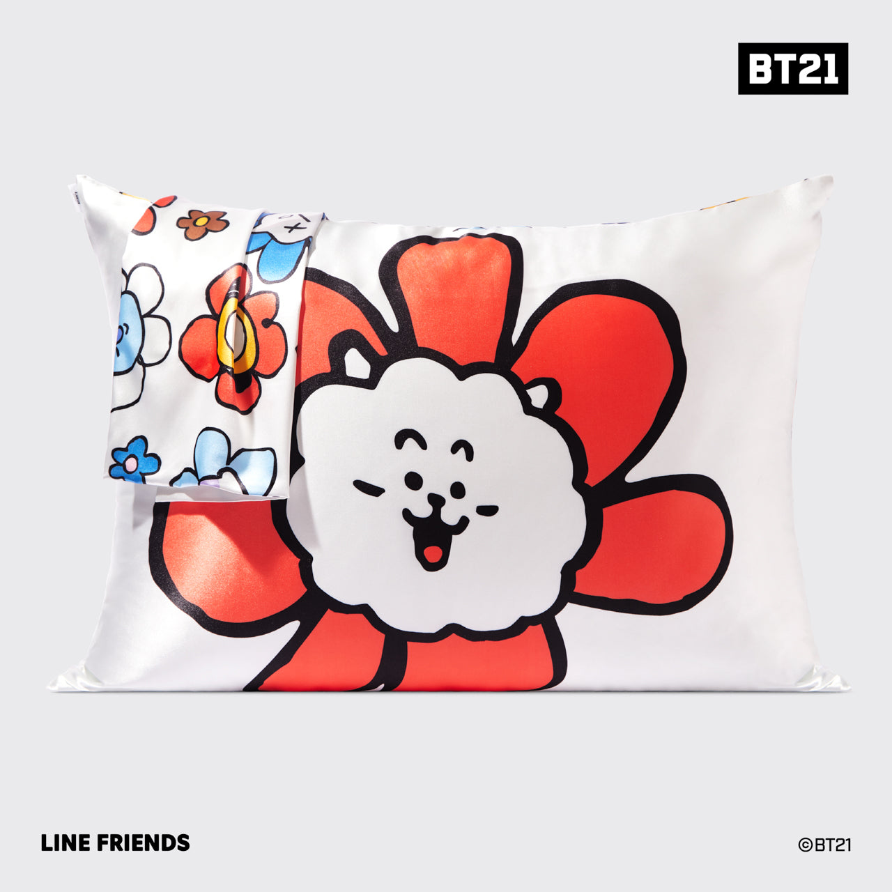 💎 Premium | Kitsch x BT21 Satin Pillowcase in RJ - Fast Delivery - Image 3