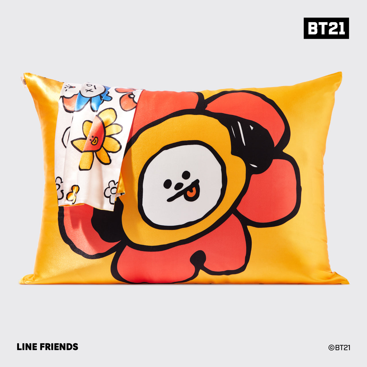 🔥 Hot Sale | Kitsch x BT21 Satin Pillowcase in CHIMMY - 60% Off - Image 3