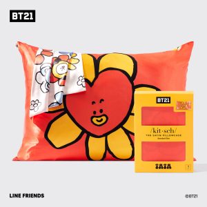 🔥 Hot Sale | Kitsch x BT21 Satin Pillowcase in TATA - Fast Delivery
