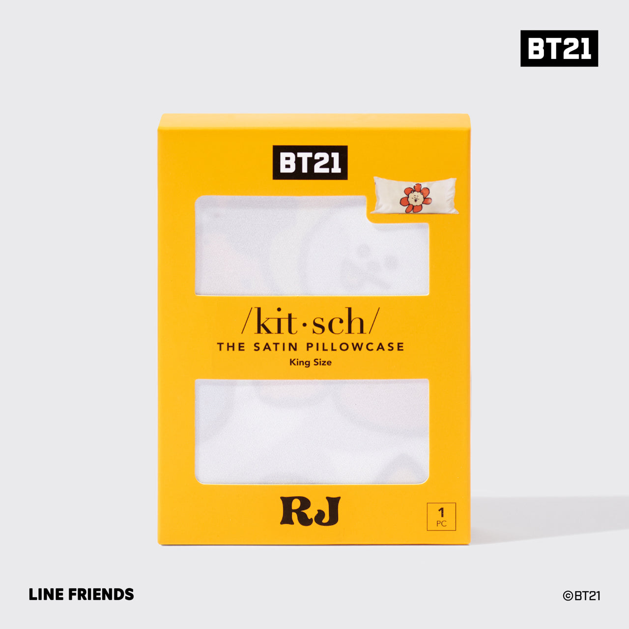 🏆 Best Seller | Kitsch x BT21 Satin Pillowcase in RJ - King - 60% Off - Image 4