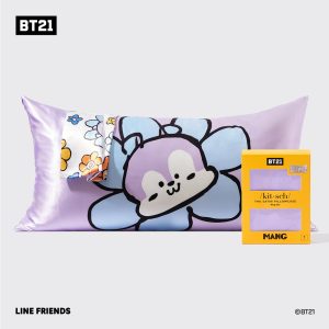 🏆 Best Seller | Kitsch x BT21 Satin Pillowcase in MANG - King - 60% Off