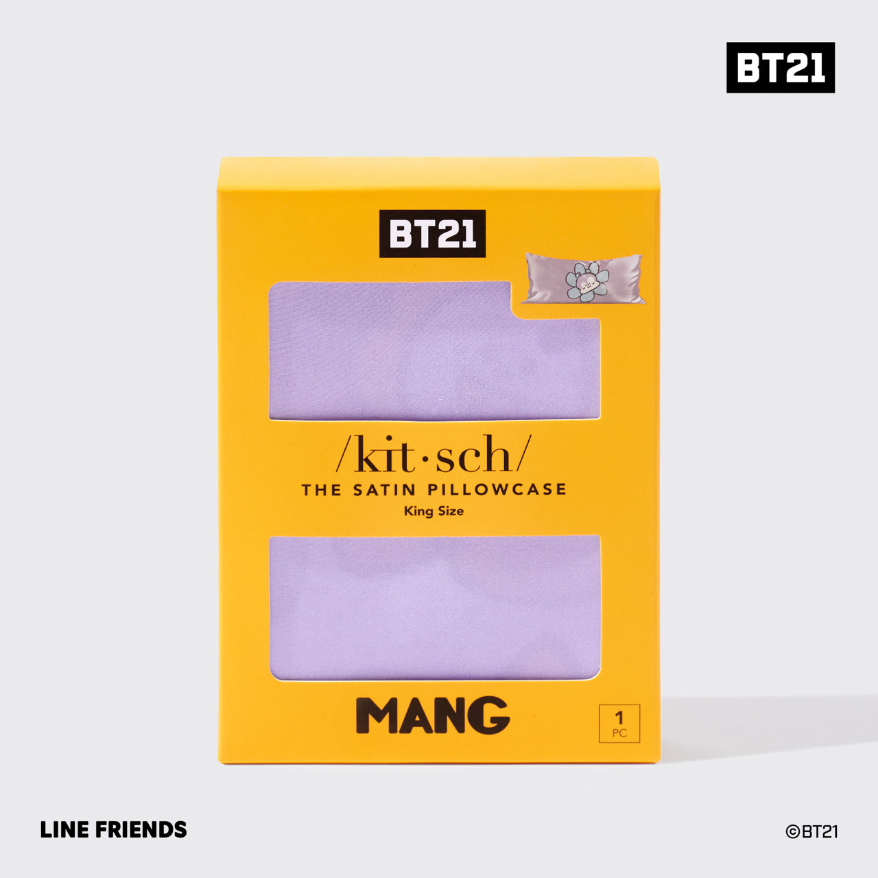 🏆 Best Seller | Kitsch x BT21 Satin Pillowcase in MANG - King - 60% Off - Image 4