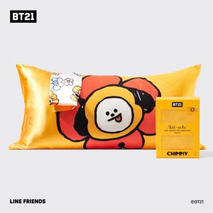 💎 Premium | Kitsch x BT21 Satin Pillowcase in CHIMMY - King - Free Shipping