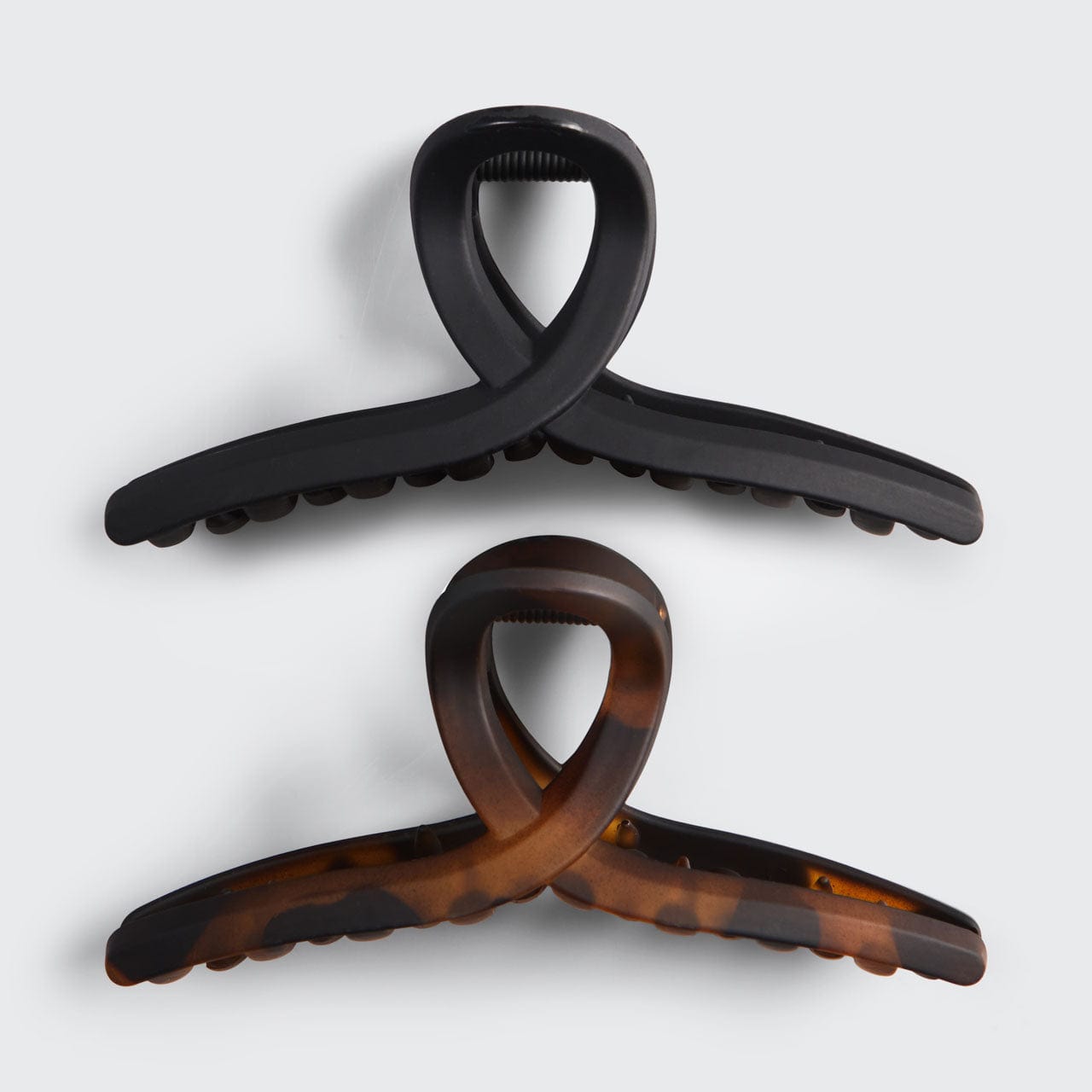 ⭐ Top Rated | Black & Tort Loop Claw Clips 2pc Set - Large - Free Shipping - Image 4