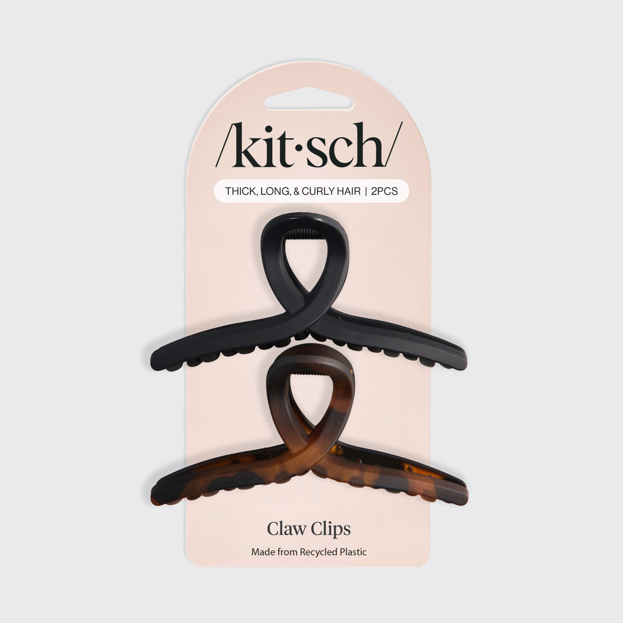 ⭐ Top Rated | Black & Tort Loop Claw Clips 2pc Set - Large - Free Shipping - Image 3