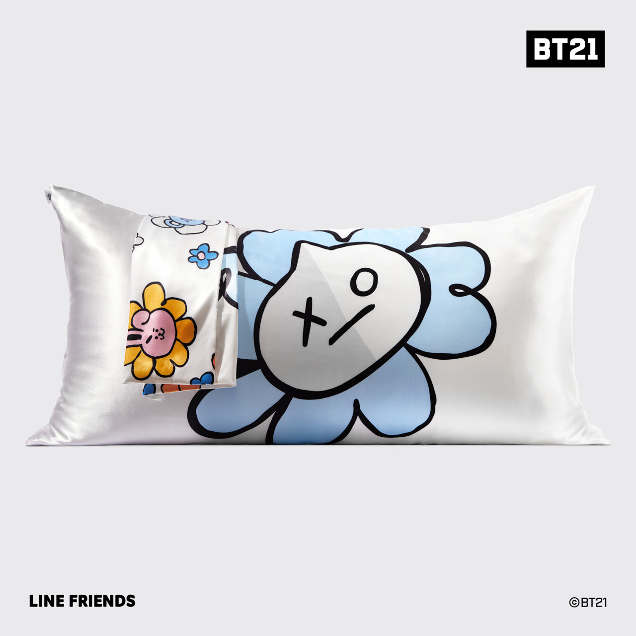 ⭐ Top Rated | Kitsch x BT21 Satin Pillowcase in VAN - King - Special Deal Today - Image 6
