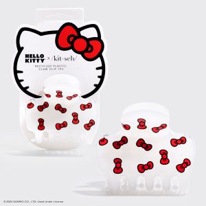 🔥 Hot Sale | Hello Kitty x Kitsch Recycled Plastic Claw Clip  - Kitty Bows - Fast Delivery