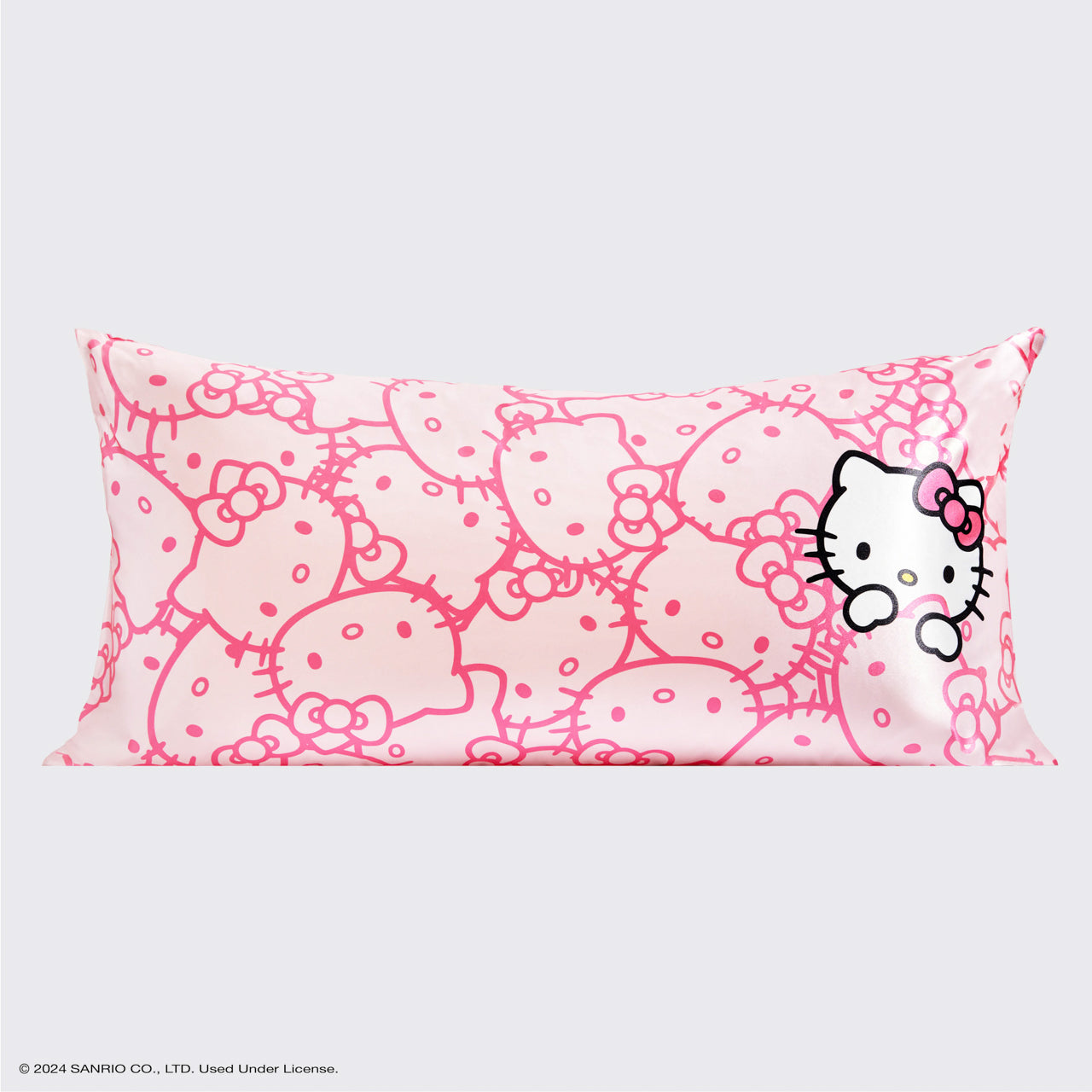 ⏳ Limited Edition | Kitsch x Hello Kitty Satin Pillowcase in Pink Hello Kitty Faces - King - Premium Quality - Image 4