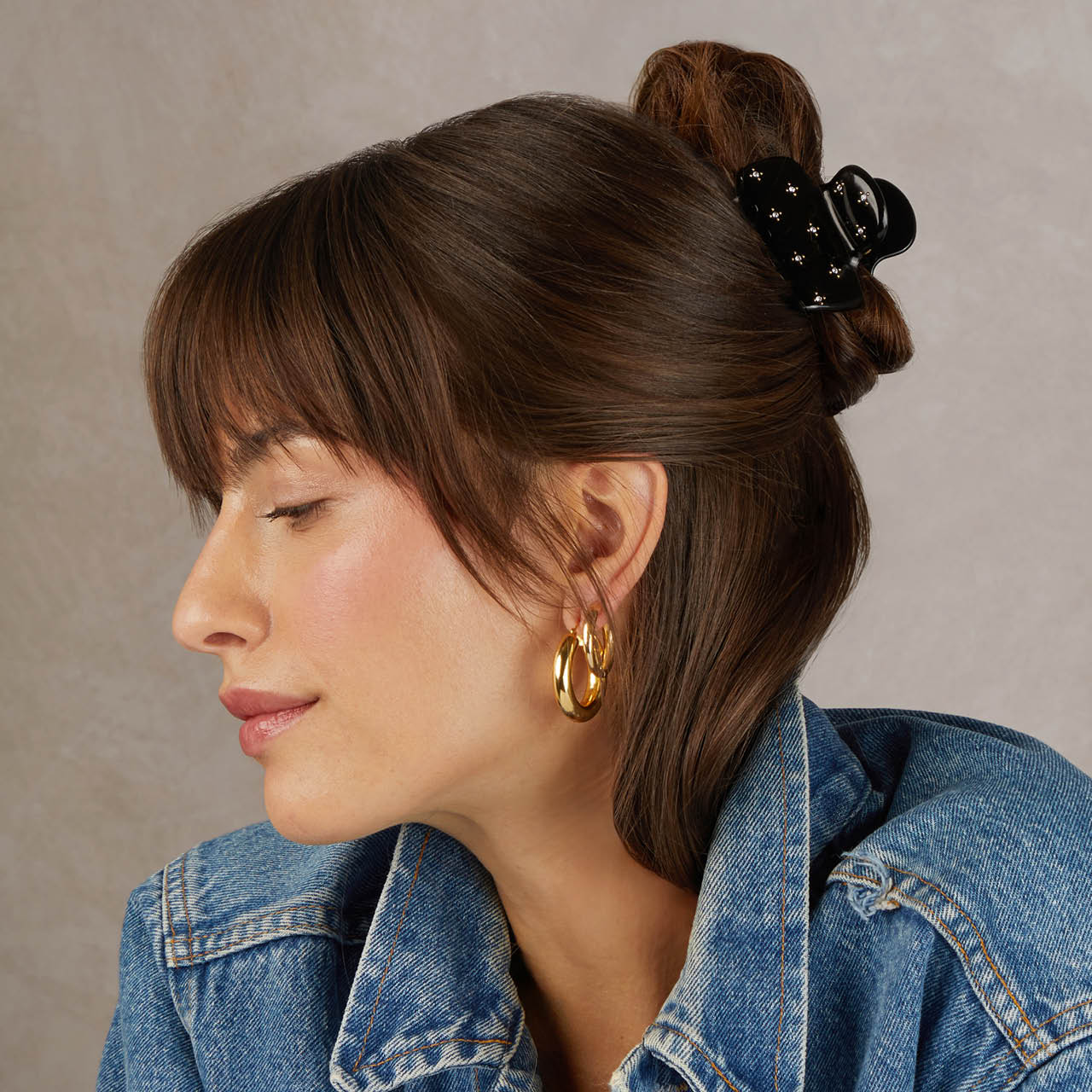 💎 Premium | Black Rhinestone Cloud Claw Clip - Fast Delivery - Image 4