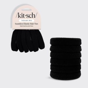 🏆 Best Seller | Black Thick Elastics 6pc Set - 60% Off