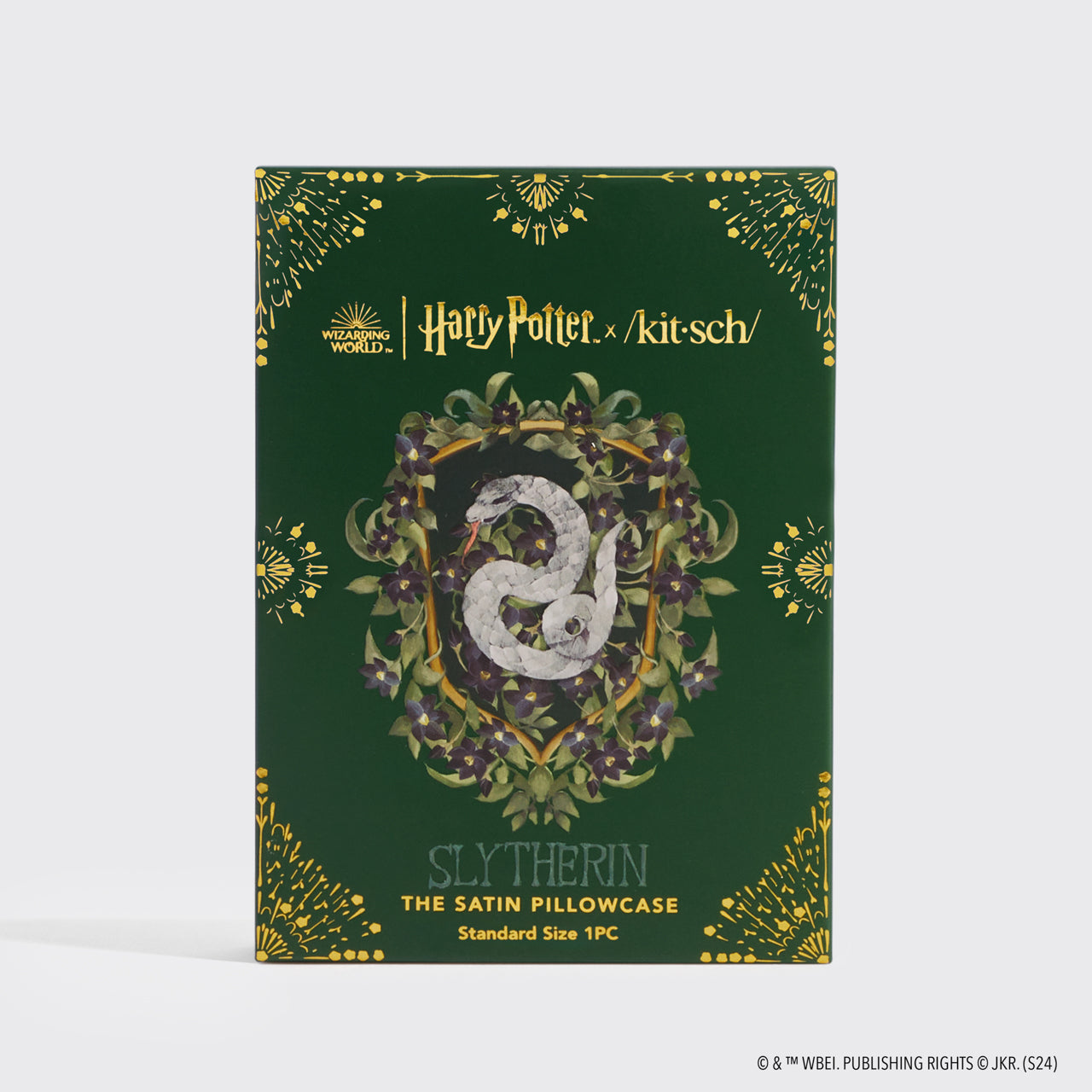 ๐ Best Seller | Kitsch x Harry Potter Satin Pillowcase in Slytherin 4 Pack - Free Shipping - Image 3