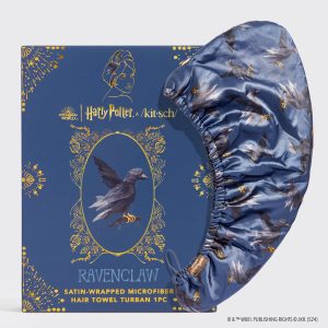 🔥 Hot Sale | Kitsch x Harry Potter Satin Wrapped Hair Towel in Ravenclaw - Special Deal Today