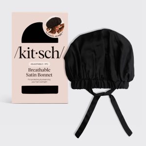 🔥 Hot Sale | Black Satin Bonnet - XL - Premium Quality