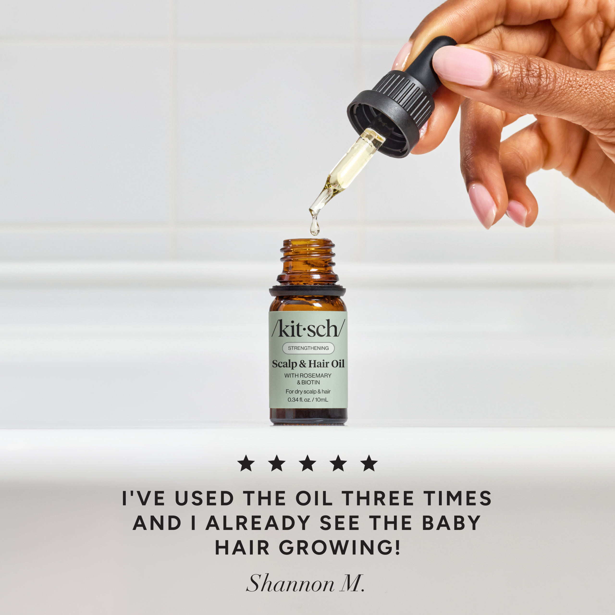 ⭐ Top Rated | Strengthening Rosemary & Biotin Scalp & Hair Oil - 034fl oz10mL - Free Shipping - Image 2
