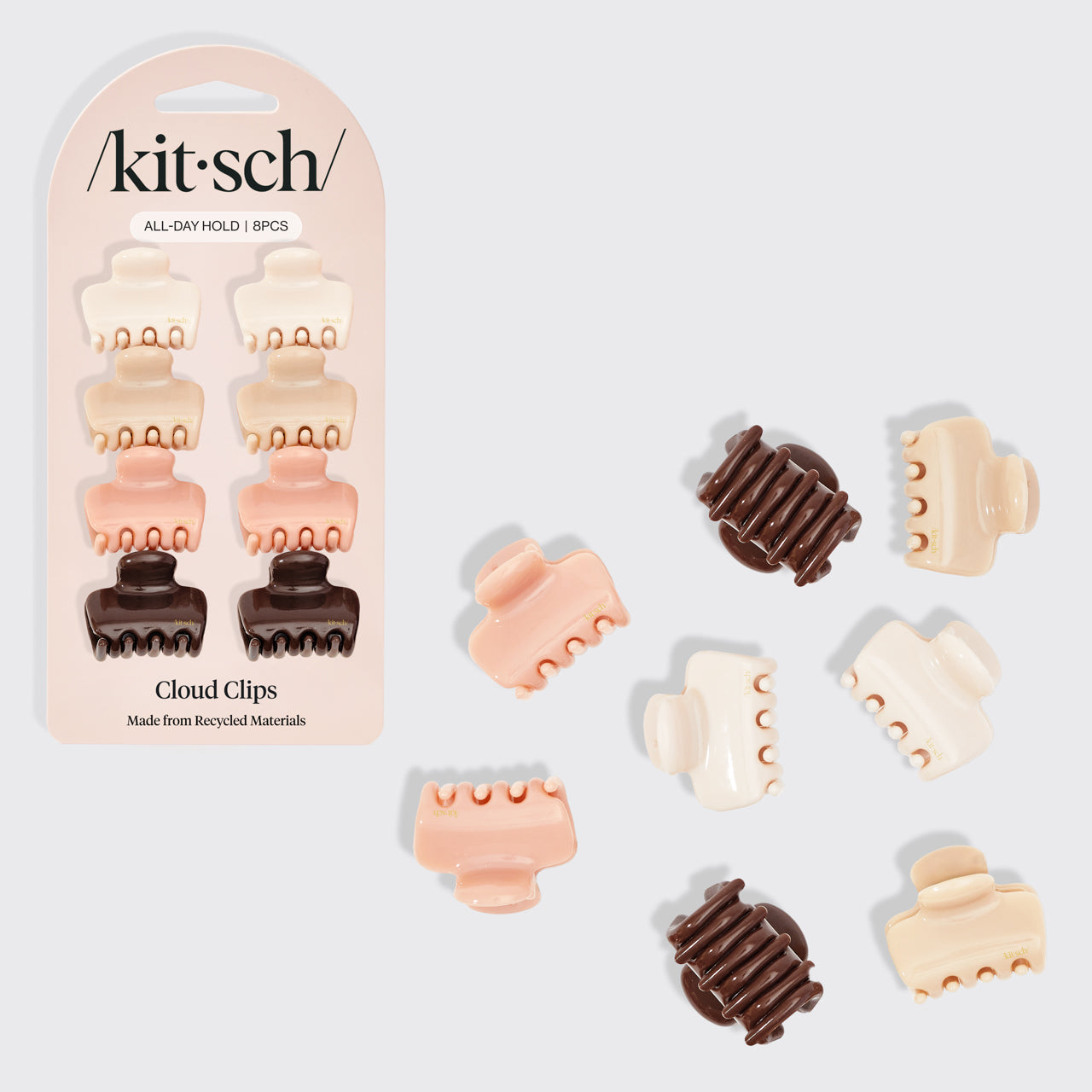 🏆 Best Seller | Rosewood Cloud Claw Clips 8pc Set - Mini - Fast Delivery