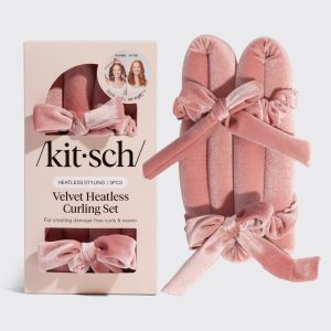 🔥 Hot Sale | Terracotta Velvet Heatless Curling Set - Fast Delivery