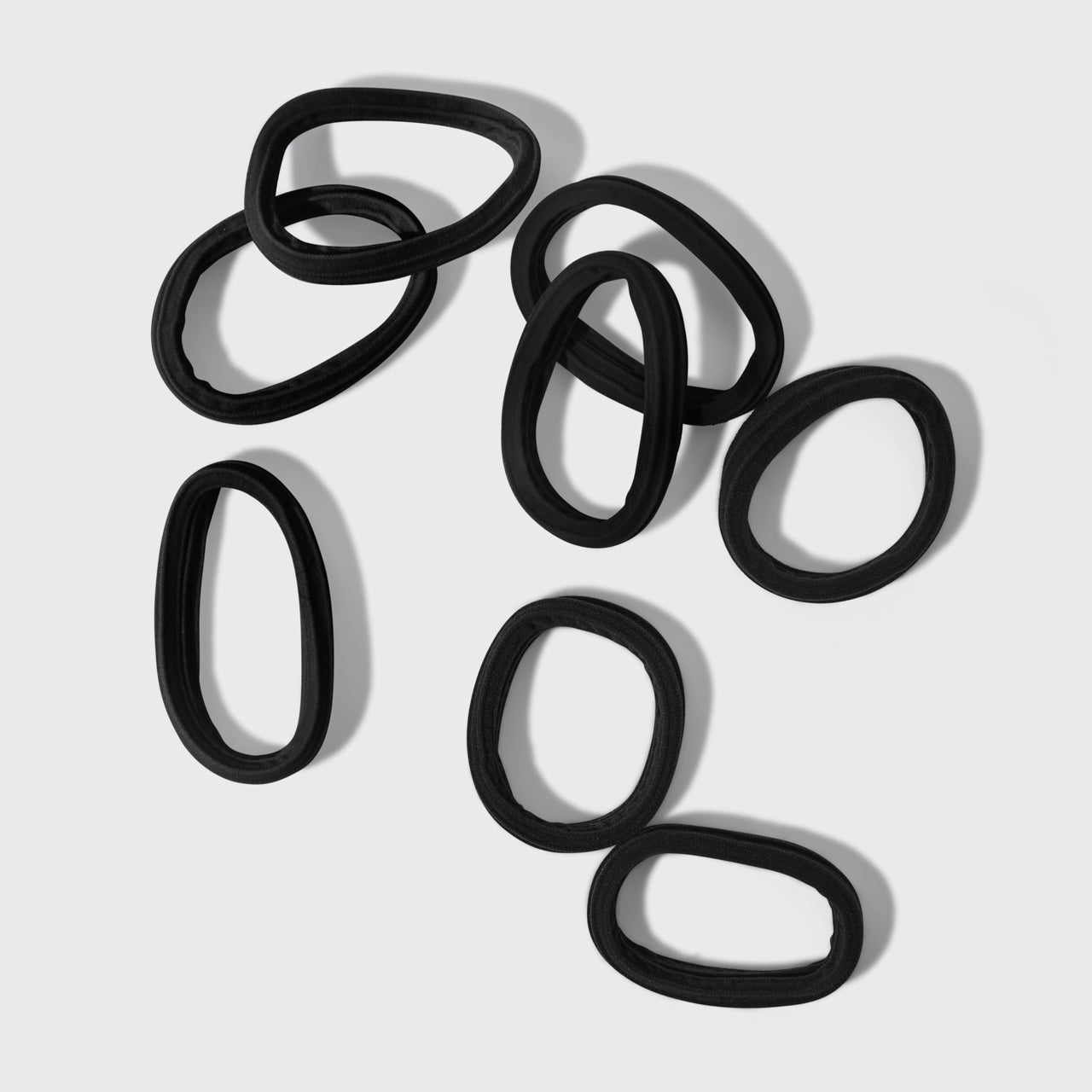 ✨ Must Have | Black Seamless Hair Elastics 8pc Set - Fast Delivery - Image 5