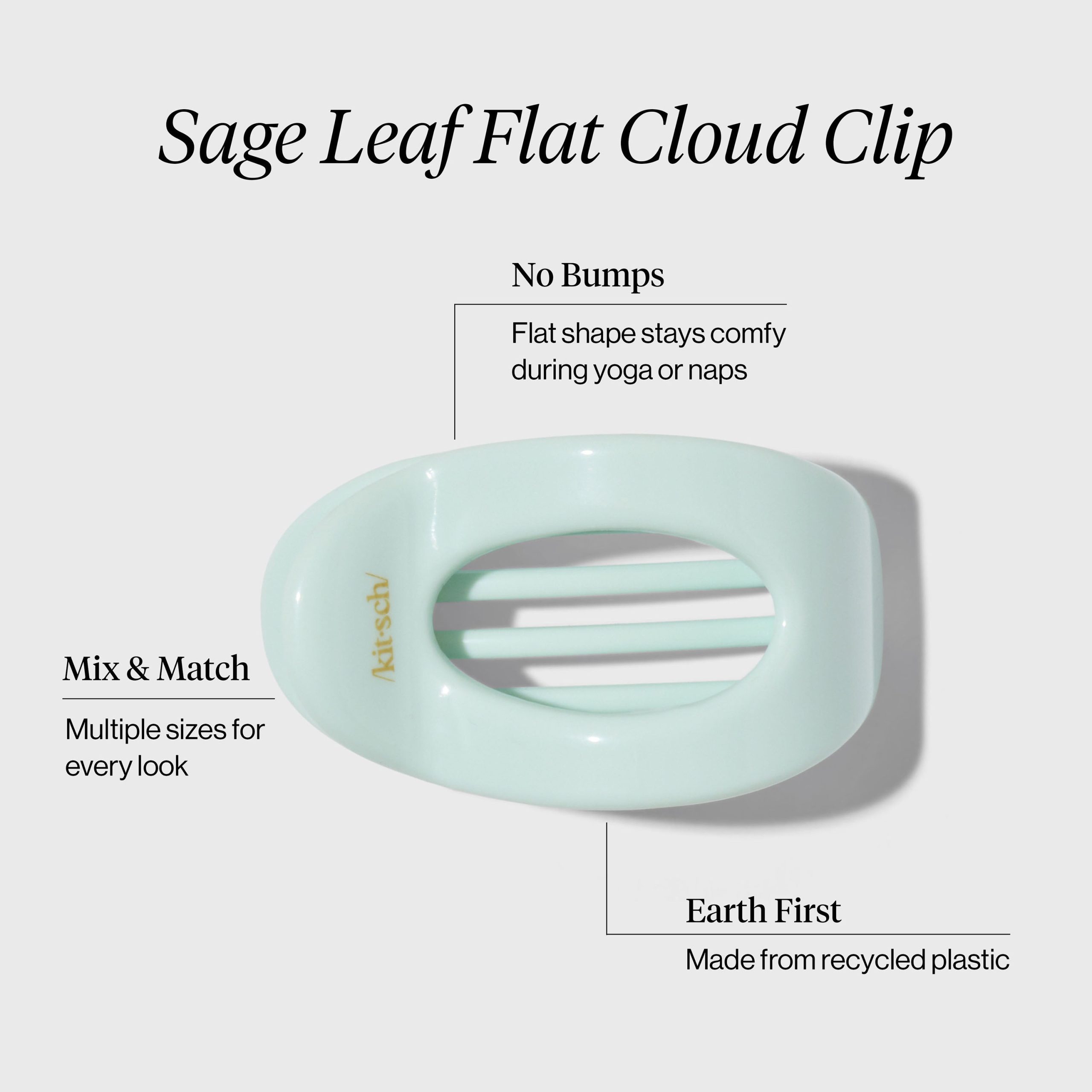 π Best Seller | Sage Leaf Flat Cloud Clip - Small - Special Deal Today - Image 4