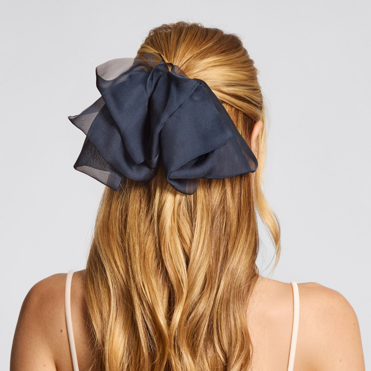 π Best Seller | Blue Orchid Chiffon Bow Hair Clip - Free Shipping - Image 2