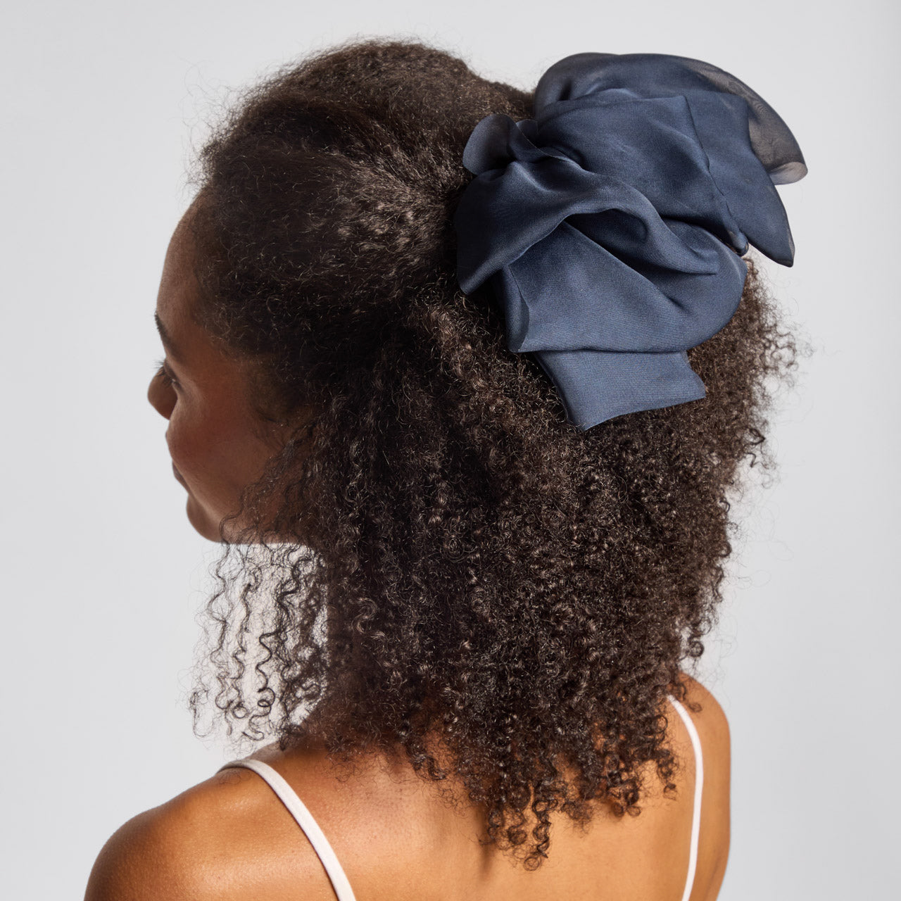 π Best Seller | Blue Orchid Chiffon Bow Hair Clip - Free Shipping - Image 4