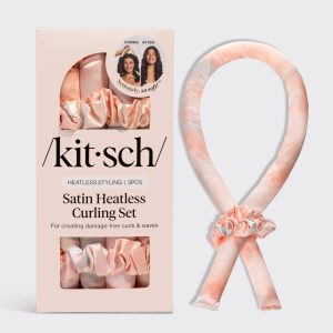 💎 Premium | Sunset Tie Dye Satin Heatless Curling Set - Premium Quality