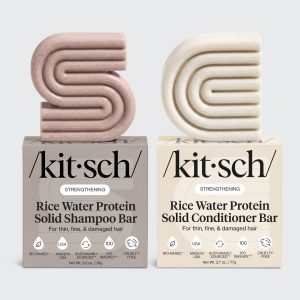 ⭐ Top Rated | Rice Water Shampoo & Conditioner Bar Combo for Hair Growth - Free Shipping
