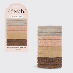 ⏳ Limited Edition | Neutral Glitter Elastics 12pc Set - Special Deal Today