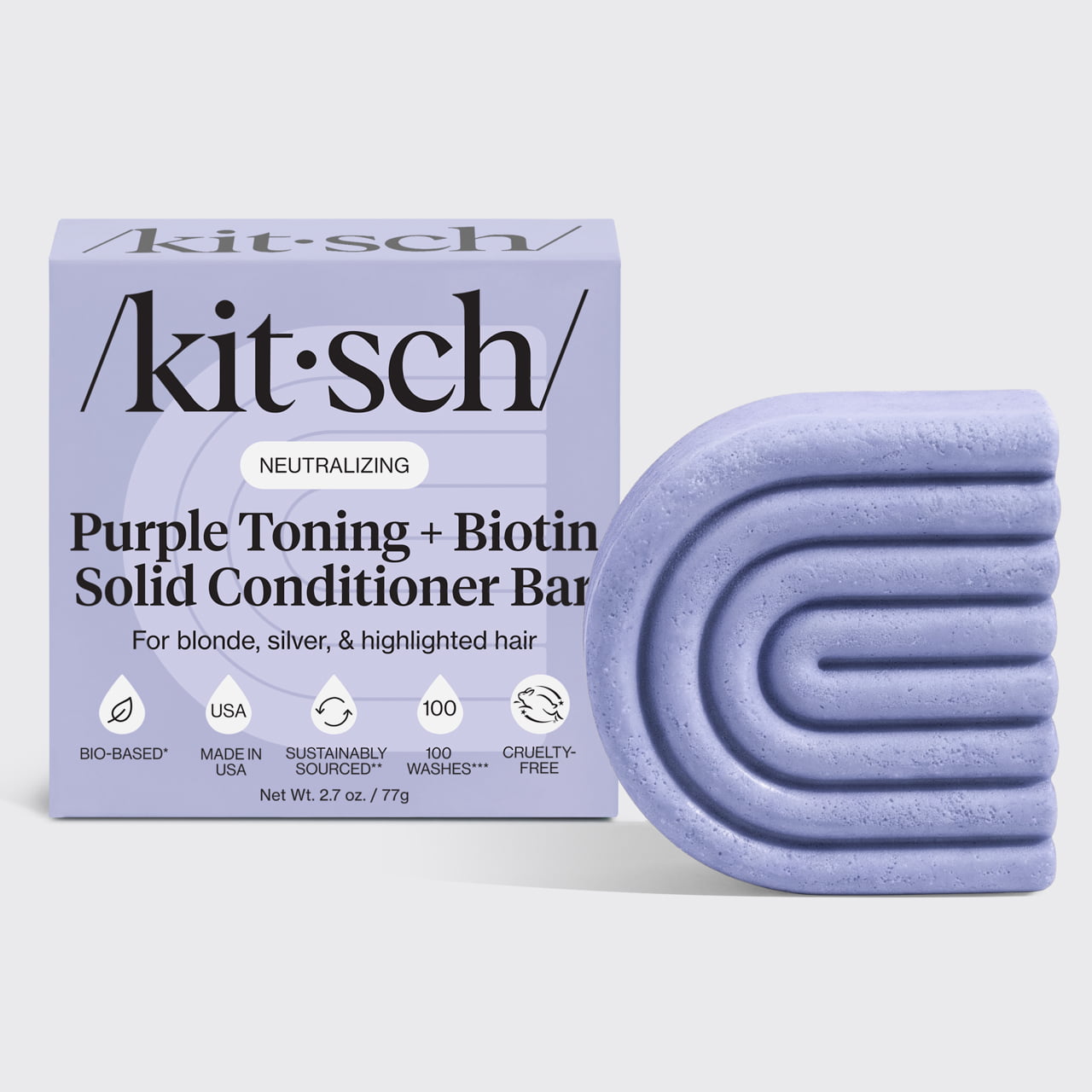 ✨ Must Have | Purple Toning Conditioner Bar for Color-Treated & Grey Hair - Free Shipping