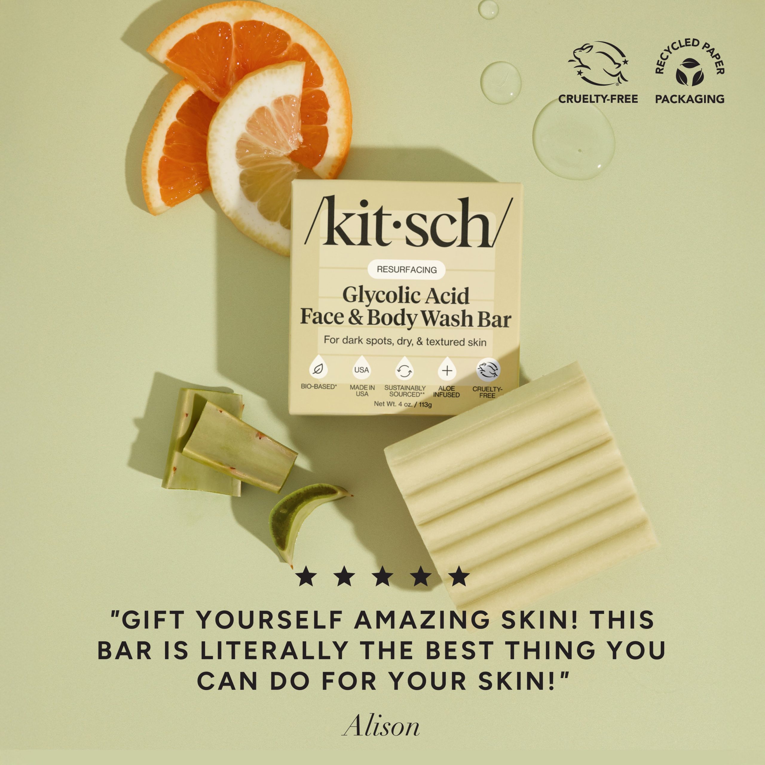 π Best Seller | Glycolic Acid Resurfacing Face and Body Wash - Fast Delivery - Image 2