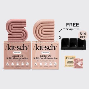 🔥 Hot Sale | Nourishing Castor Oil Self Draining Black Soap Dish Bundle - 60% Off