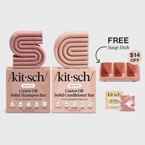 💎 Premium | Nourishing Castor Oil Self Draining Terracotta Soap Dish Bundle - Premium Quality