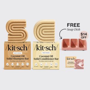 ⏳ Limited Edition | Moisturizing Coconut Oil Terracotta Self Draining Soap Dish Bundle - Premium Quality