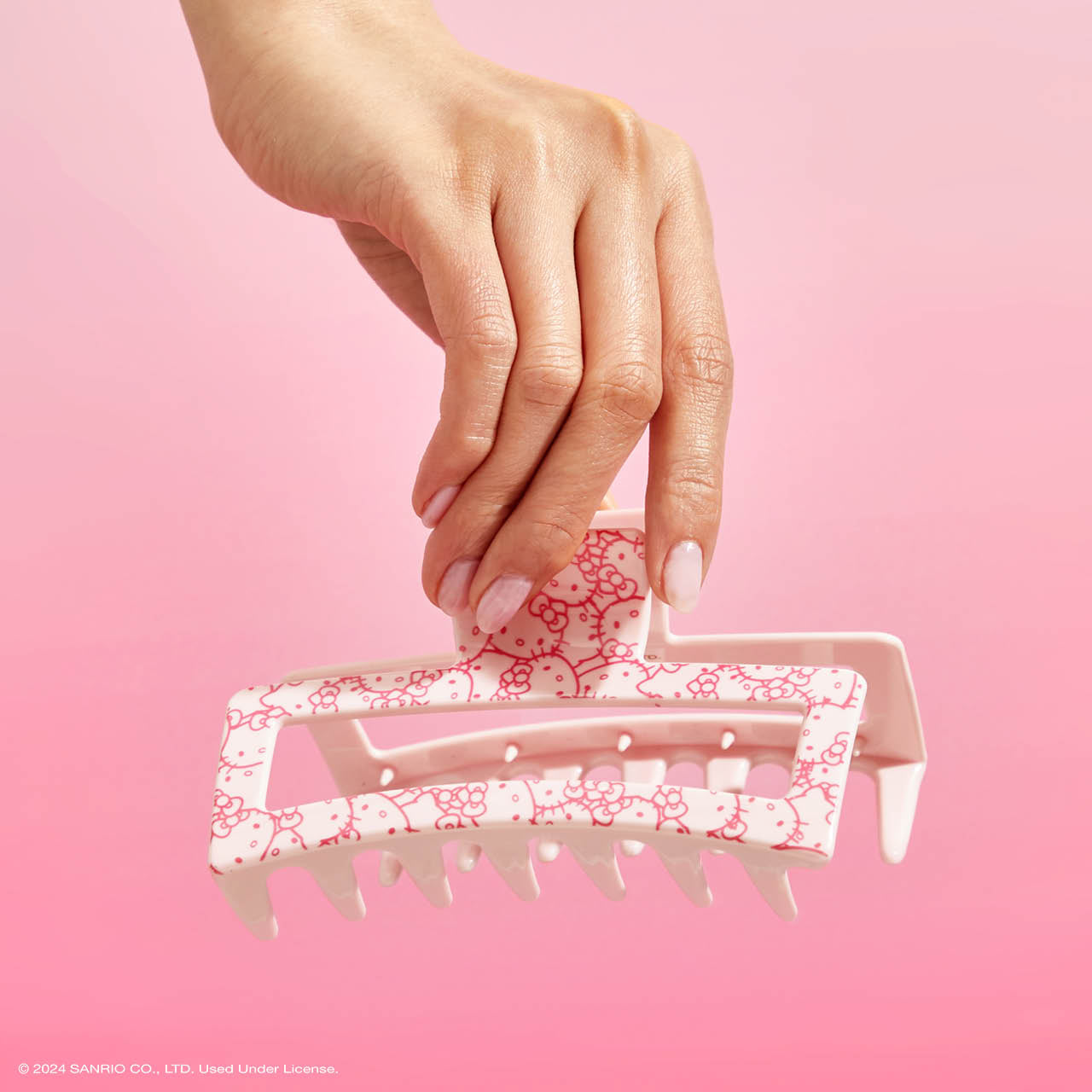 π Best Seller | Kitsch x Hello Kitty Jumbo Claw Clip in Pink Kitty Faces - Free Shipping - Image 4
