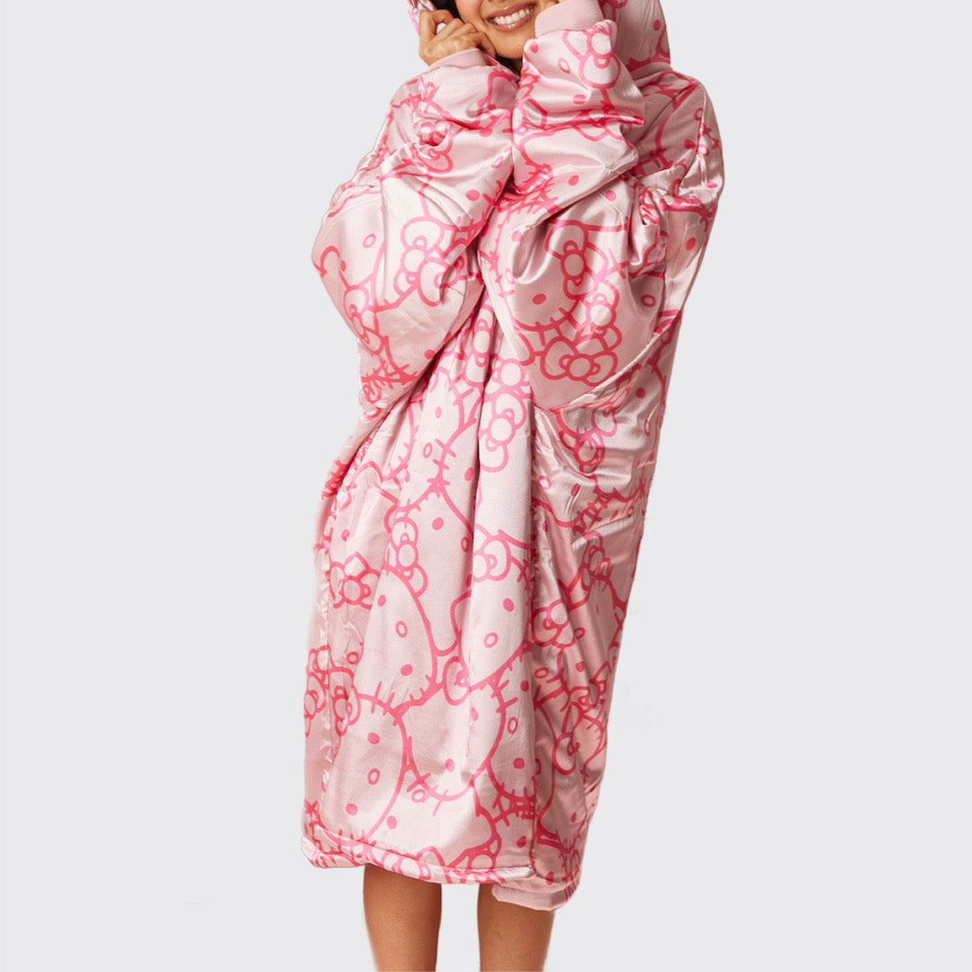 ๐ Best Seller | Kitsch x Hello Kitty Satin Glazey in Pink Kitty Faces - Premium Quality - Image 4