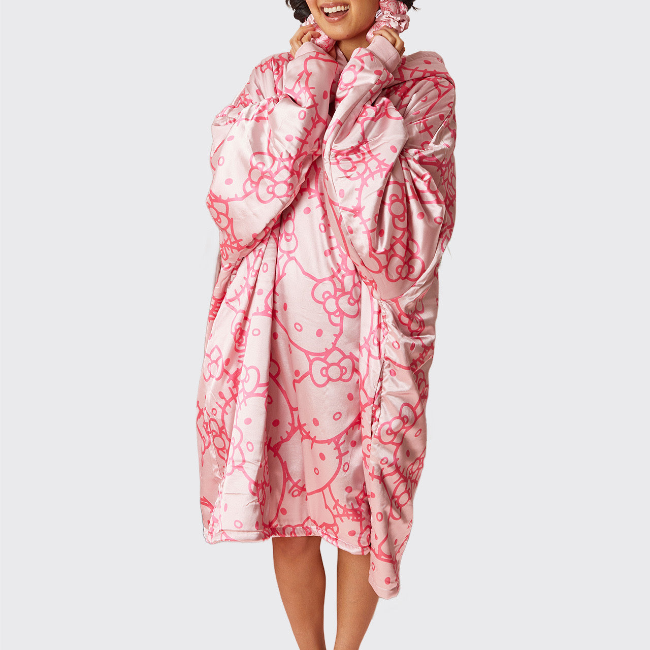 ๐ Best Seller | Kitsch x Hello Kitty Satin Glazey in Pink Kitty Faces - Premium Quality