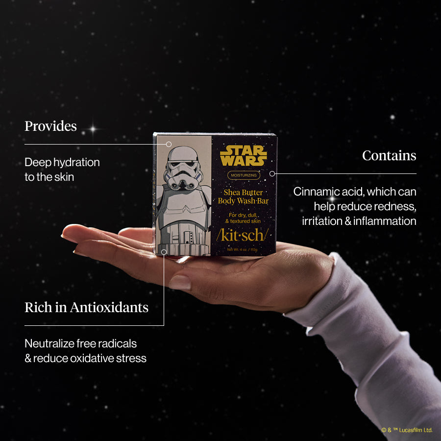 π₯ Hot Sale | Star Wars & Kitsch Shea Butter Moisturizing Solid Body Wash - Stormtrooper Swirl - Premium Quality - Image 3
