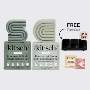 💎 Premium | Volumizing Rosemary Black Self Draining Soap Dish Bundle - Special Deal Today