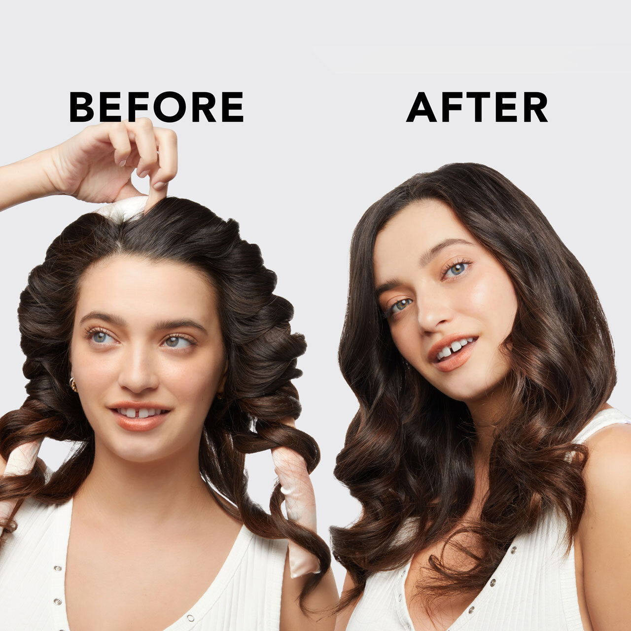 ⏳ Limited Edition | Charcoal Satin Heatless Hair Curler Bundle - 60% Off - Image 2
