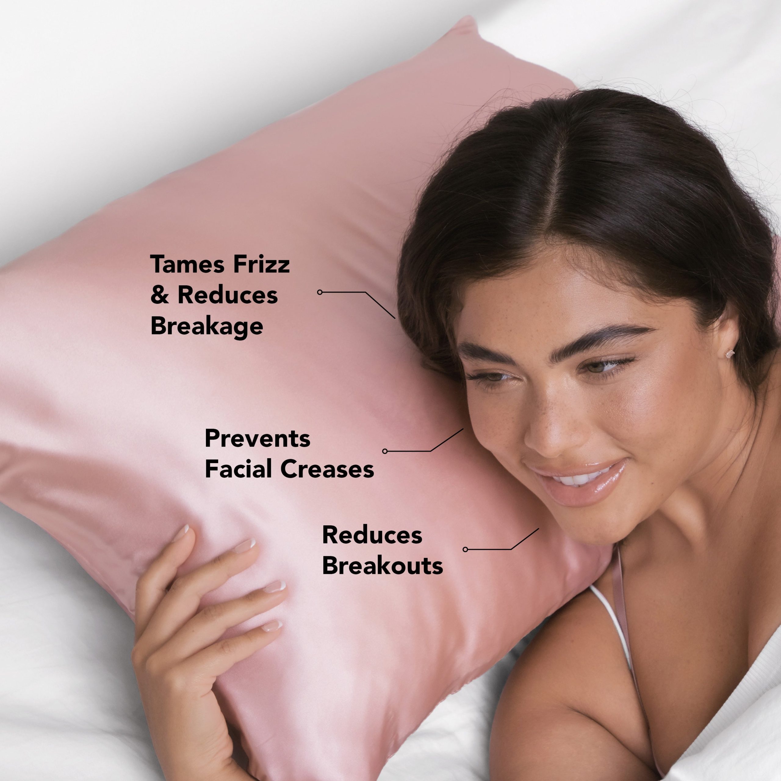⭐ Top Rated | Satin Pillowcase in Blush 4 Pack - Premium Quality - Image 4