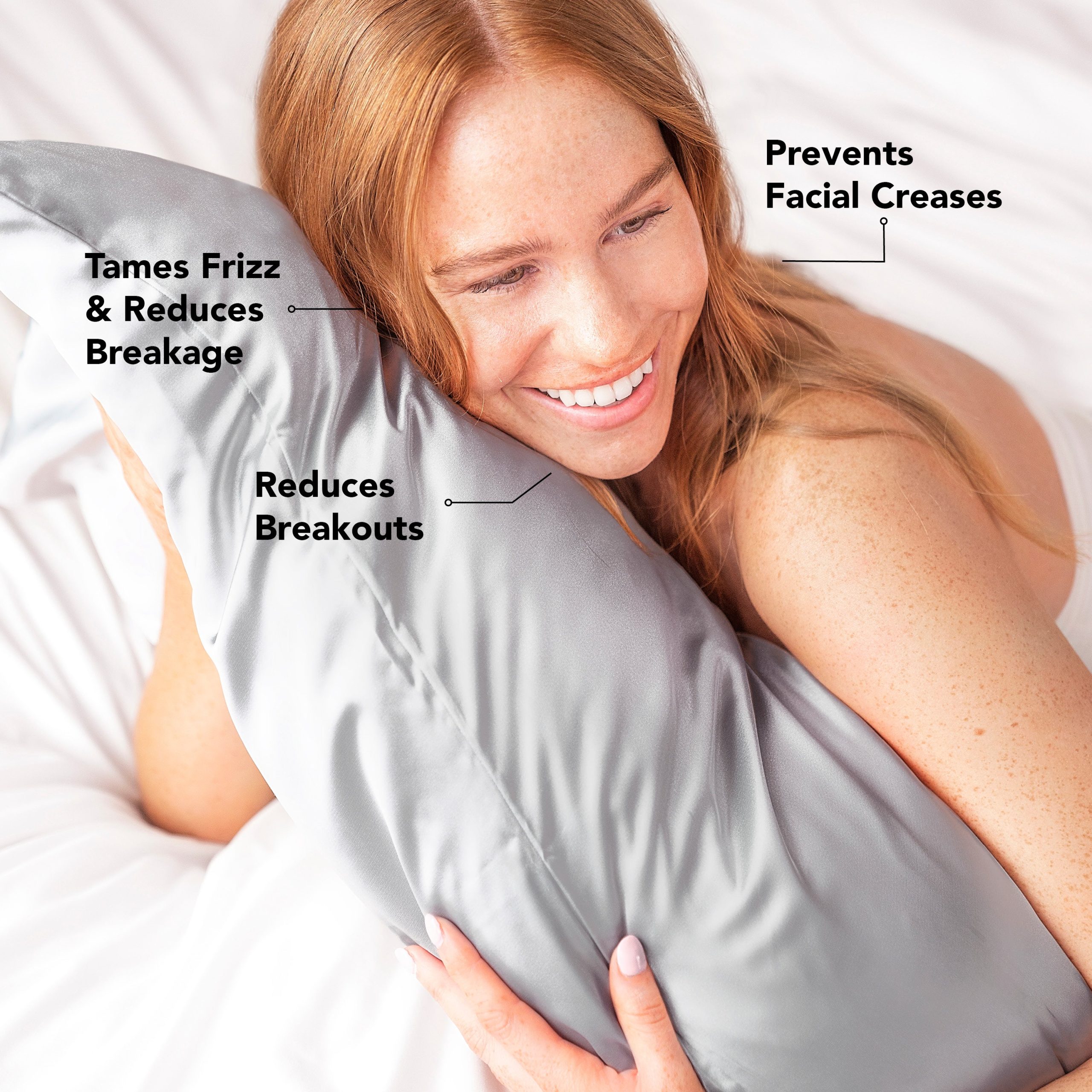 ⏳ Limited Edition | Satin Pillowcase in Silver - Special Deal Today - Image 5