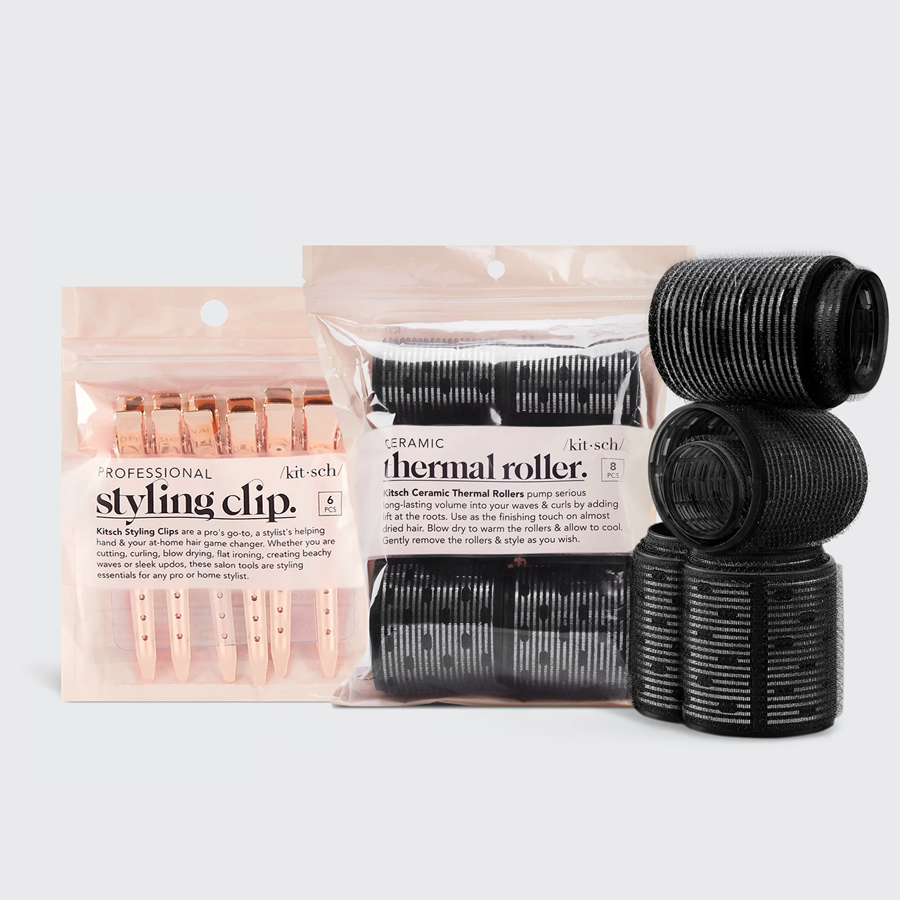 ⭐ Top Rated | Hair Rollers Styling Hair Clips Bundle - Fast Delivery